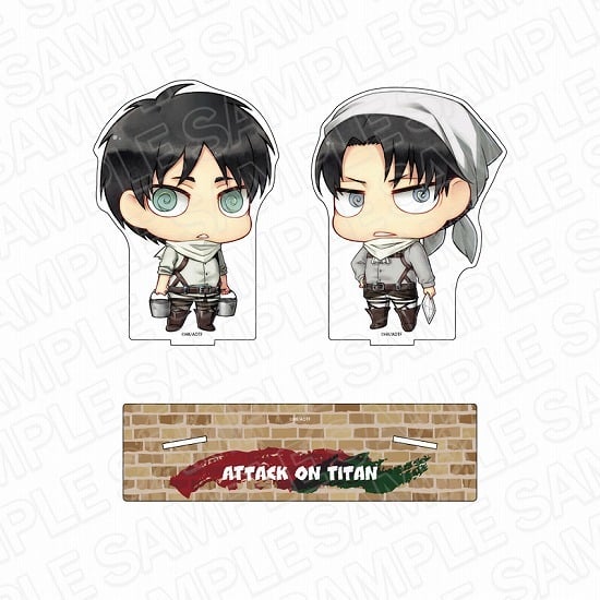 進撃の巨人 アクリルペアスタンド エレン&リヴァイ                     ホビーストックで2024年7月発売