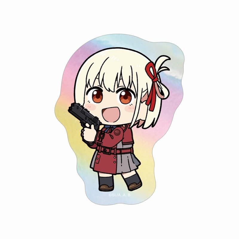 TVアニメ「リコリス・リコイル」 描き起こし 錦木千束 Art by 荒* ちびキャラ オーロラステッカー ver.A
 アニメイトで2024/10/27 発売