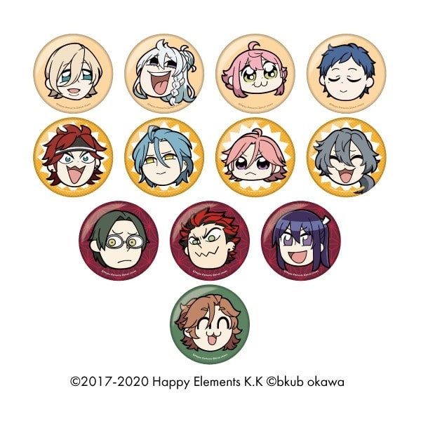 あんさんぶくぶスターズ!! トレーディング缶バッジ 第二弾Vol.1 (全12種)
 アニメイトで
10月上旬発売