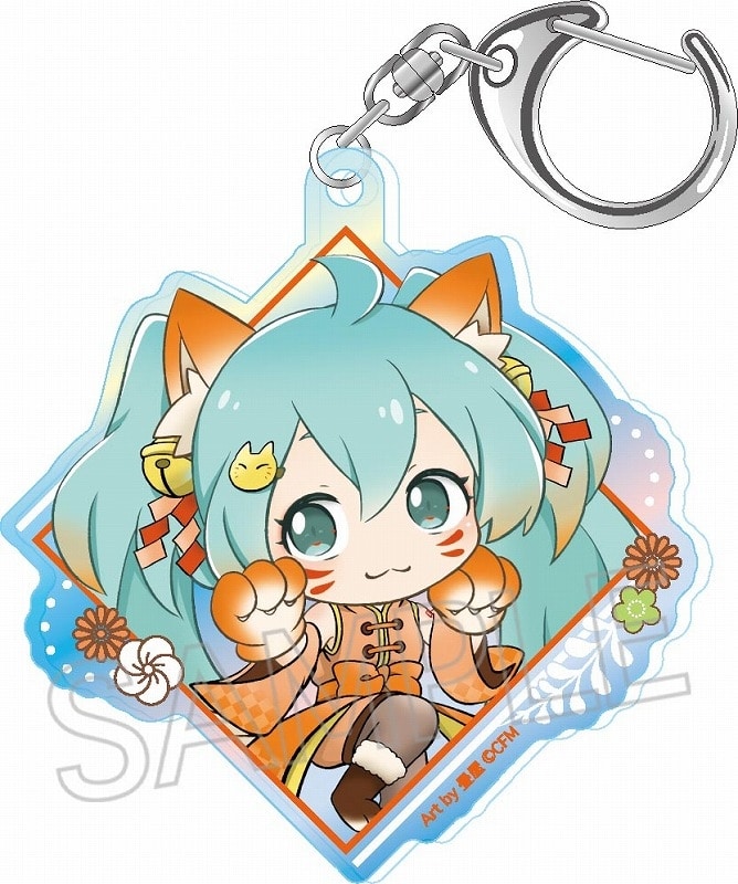 初音ミク 百鬼夜行 オーロラアクリルキーホルダー 猫又 アニメイトで2024年08月 下旬 発売予定