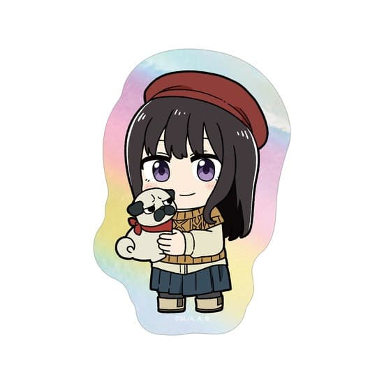 リコリス・リコイル 描き起こし 井ノ上たきな Art by 荒* ちびキャラ オーロラステッカー ver.D                     ホビーストックで2024年10月発売