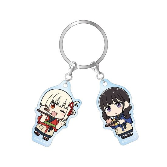 リコリス・リコイル 描き起こし 錦木千束&井ノ上たきな Art by 荒* ちびキャラ 2連アクリルキーホルダー ver.B                     ホビーストックで2024年10月発売