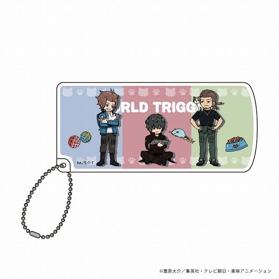 ワールドトリガー スライド式小物ケース 07 迅悠一&太刀川慶&冬島慎次 猫ver.第4弾 グラフアートイラスト                     ホビーストックで2024年9月発売