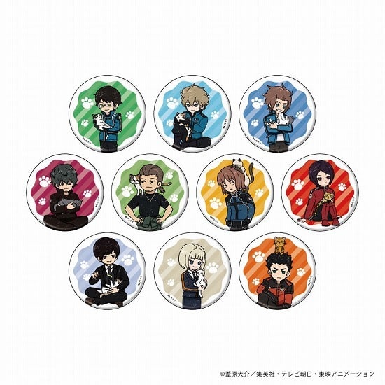 ワールドトリガー 缶バッジ 31 猫ver.第4弾 グラフアートイラスト 10個入り1BOX                     ホビーストックで2024年9月発売