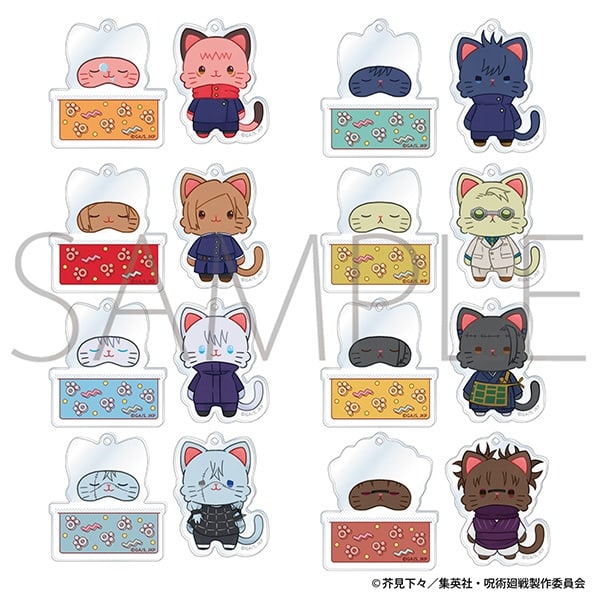 呪術廻戦 第2期 withCAT illustration Ver. おやすみスライドアクリルキーホルダーコレクション ムービックで2024年11月中旬より発売