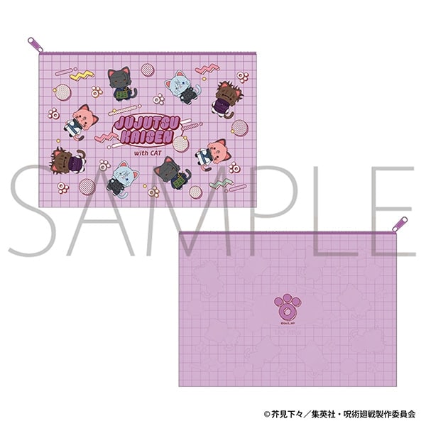 呪術廻戦 第2期 withCAT illustration Ver. クリアポーチ B ムービックで2024年11月中旬より発売
